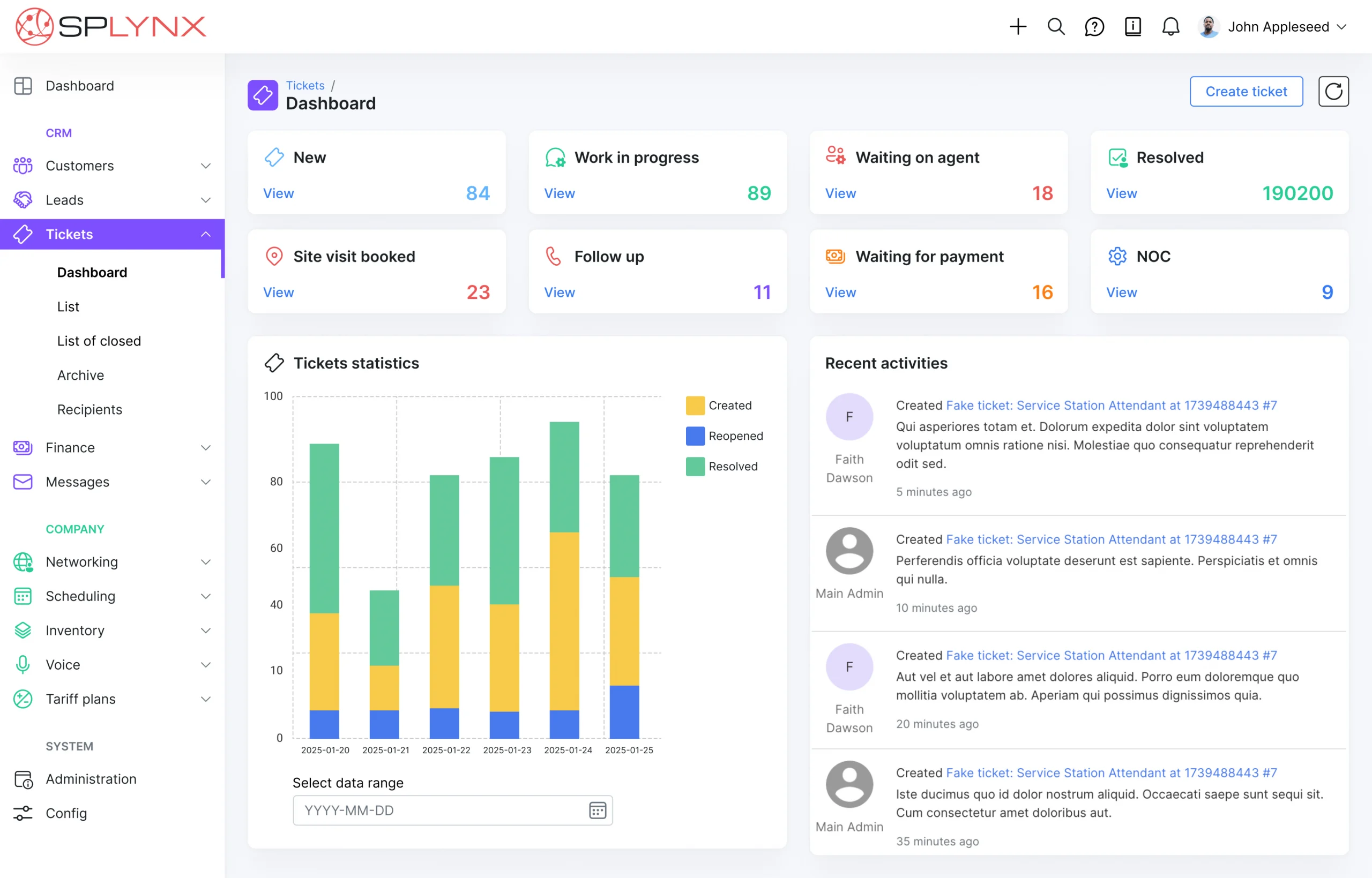 Splynx CRM and Support