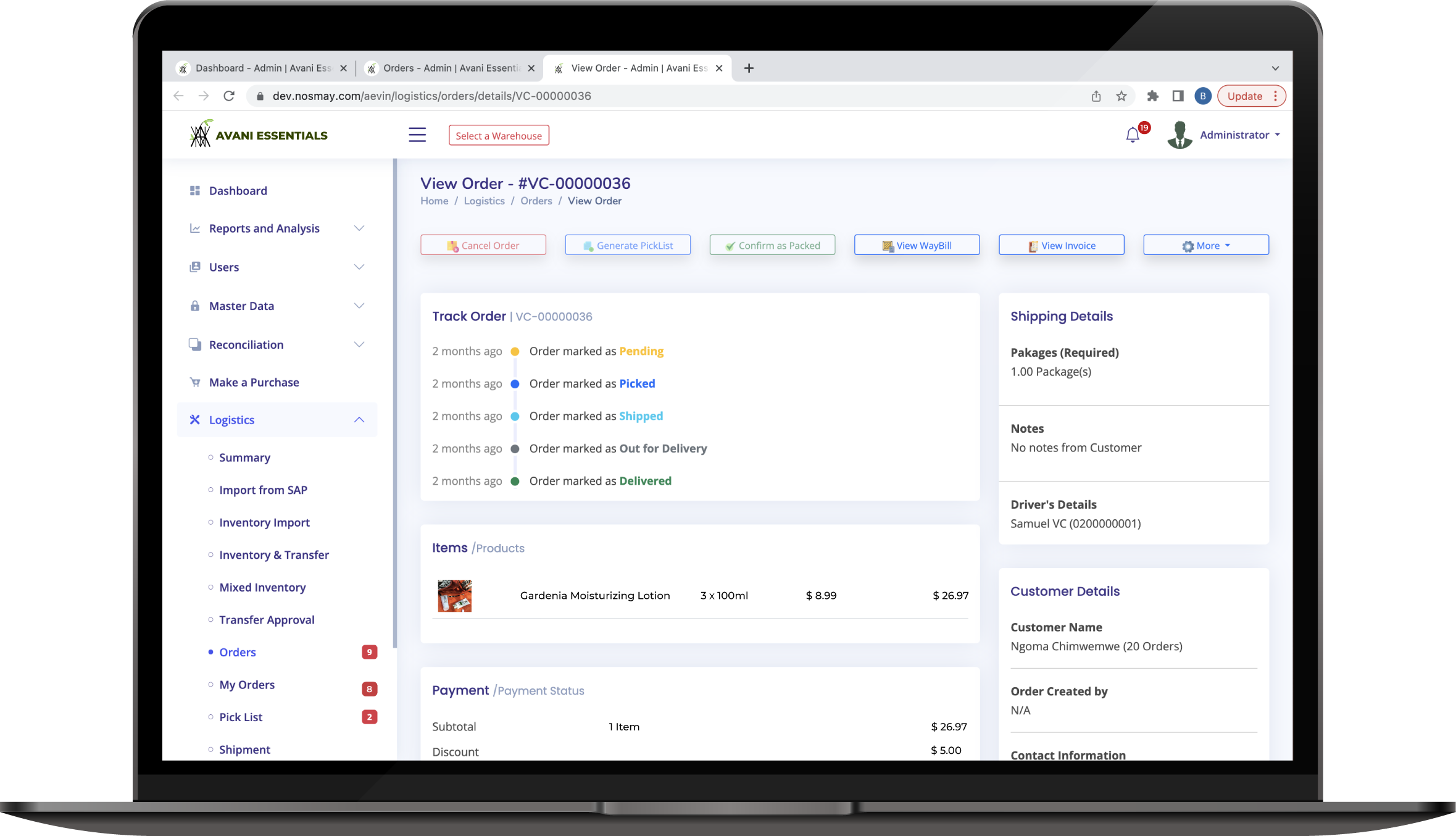 Order Management